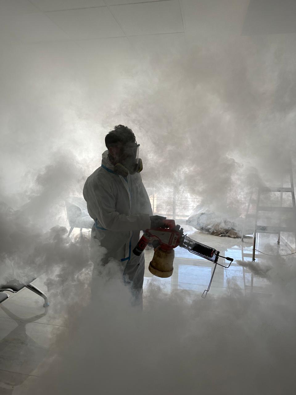 Fumigación interior mediante termoniebla